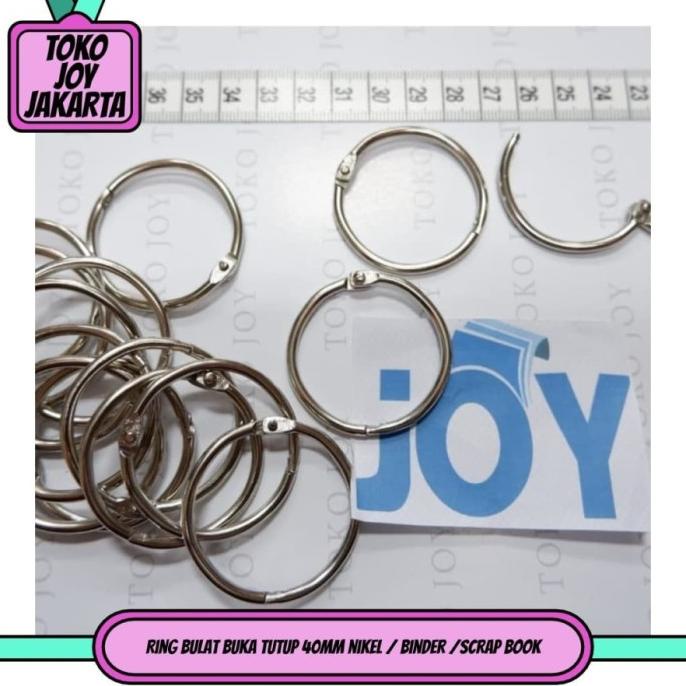 

Office & Stationery | Document Organizer | 100Pcs Ring Binder 40Mm Ring Buka Tutup Mekanik 4Cm | Best Seller