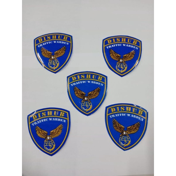 Stiker Embos Dishub Dasar Biru | Stiker Perhubungan| Stiker Dishub timbul |Stiker kaca |Stiker motor