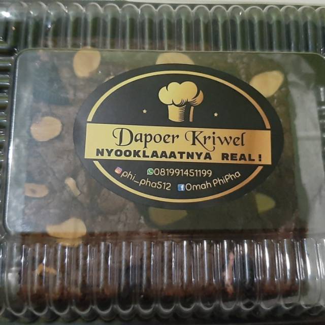

Fudgy Brownies Nyoklat Lumer Crunchy
