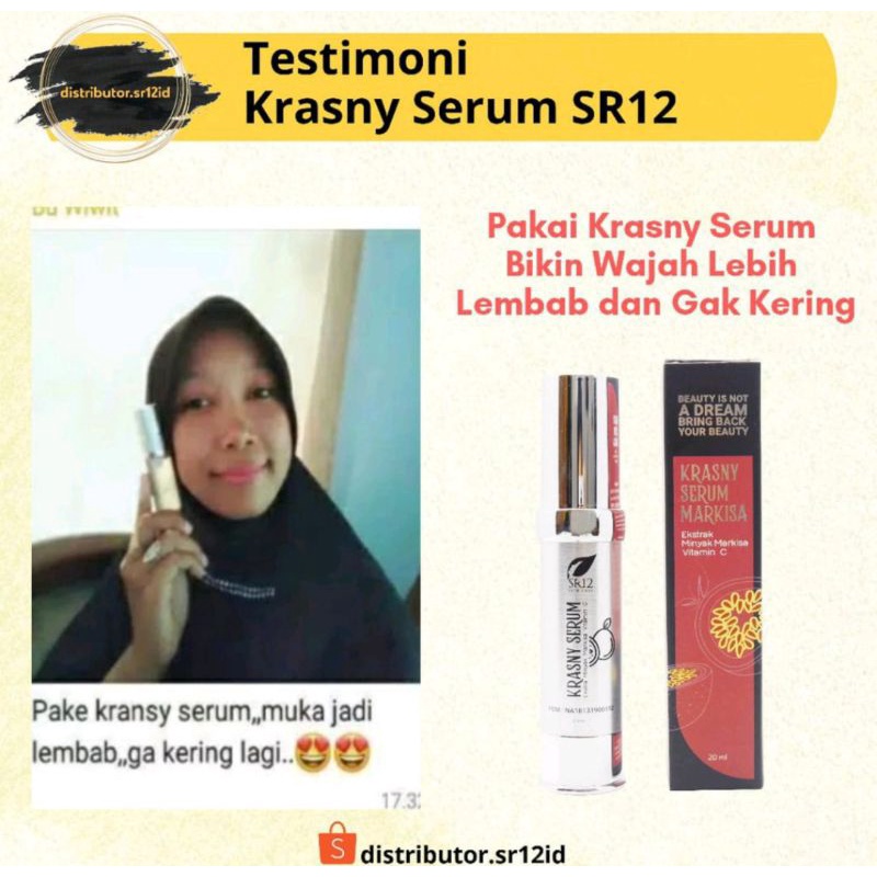 SERUM SR12 KRASNY - SERUM SR12 HERBAL SKINCARE - SERUM VIT C - SERUM KULIT KERING - SERUM MARKISA - SERUM GLOWING FLEK HITAM