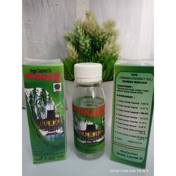 VCO/Virgin Coconut Oil  Rumah Banjar (minyak kelapa murni) Banjarmasin murah