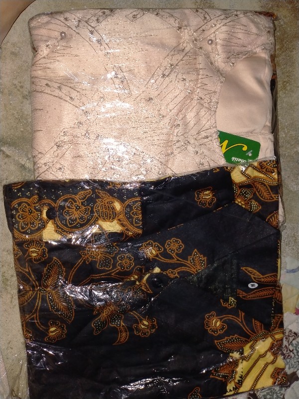 Nayaka Batik-batik Couple Danilla Brukat Tille Bunga Pagar Slendang