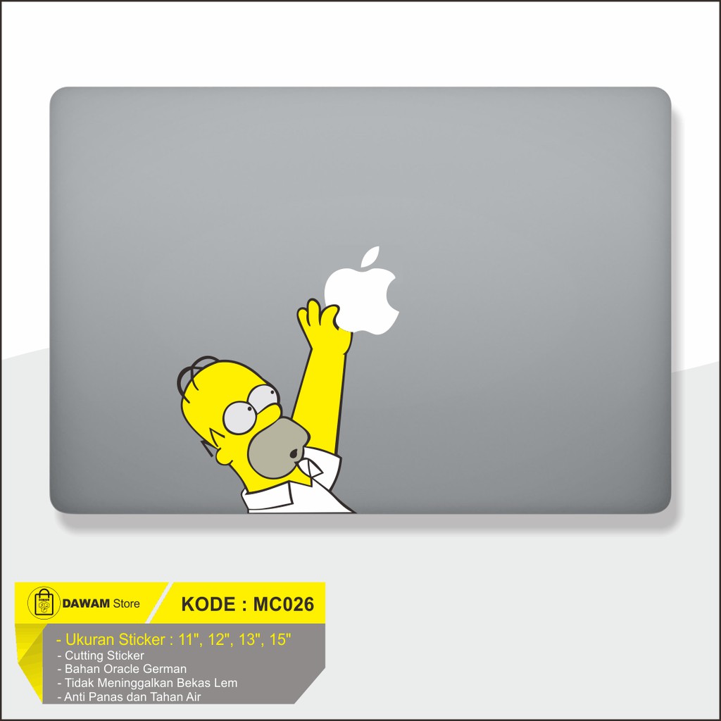 Stiker Macbook Decal Stiker Laptop untuk Asus Lenovo Acer Hp Aesthetic Lucu Full Body Simspon