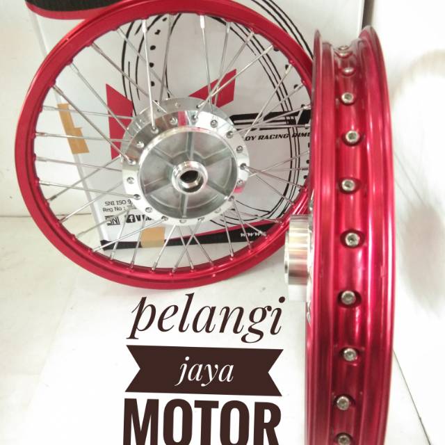 Sepaket Pelak Velg Tromol Jari Plus Rakitan Tinggal Pasang Motor Vixion New - Rx king - Mx New - dll