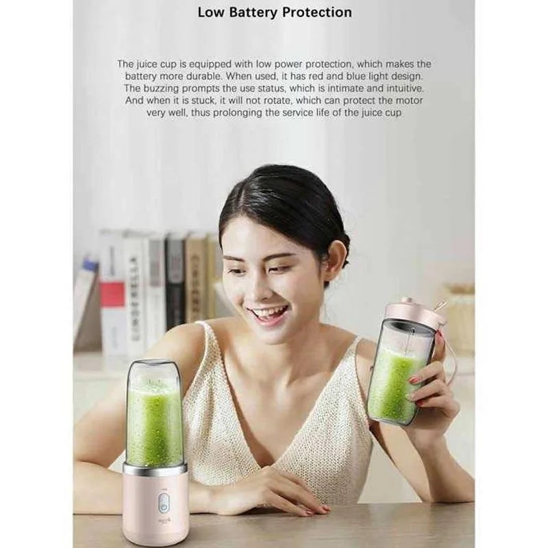 Deerma DEM NU05 Blender Portable Electric 400ml Juicer Mixer