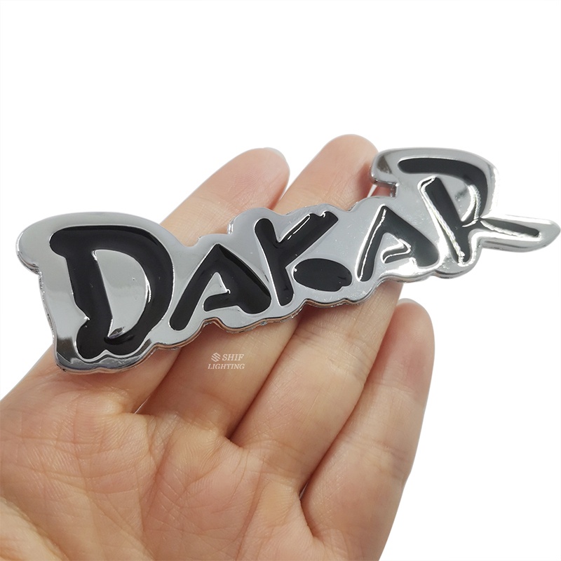 1pc Stiker Emblem Logo Dakar Rally Racing Bahan Metal Untuk Dekorasi Mobil Jeep / Truk