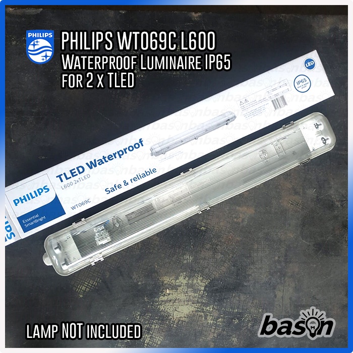 PHILIPS WT069C SE L600 GM - Waterproof IP65 for TLED - tanpa lampu