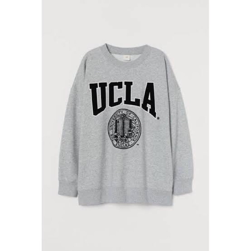 H&M CREWNECK UCLA GREY