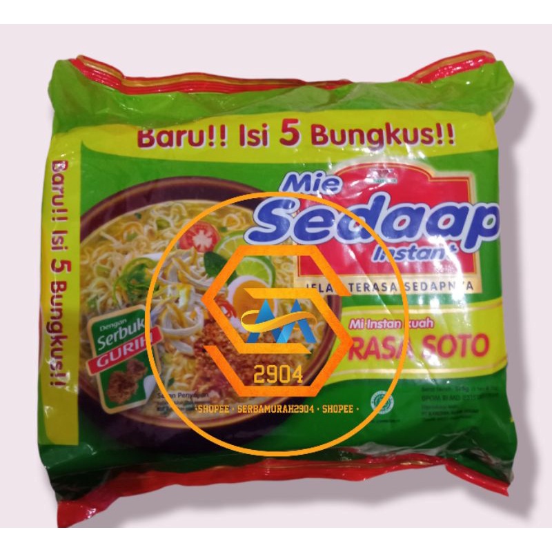 

{SerbaMurah2904} Mie Sedaap Soto Instan Isi 5 Bag 75gr