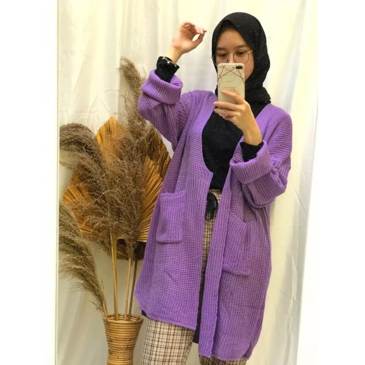 KALILA - VELIA Cardy Cardigan Rajut Wanita Dewasa | Kardigan Rajut Wanita PREMIUM