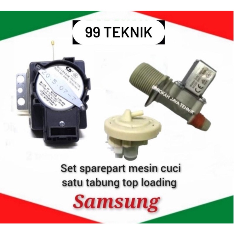 satu set sparepart mesin cuci Samsung satu tabung bukaan atas