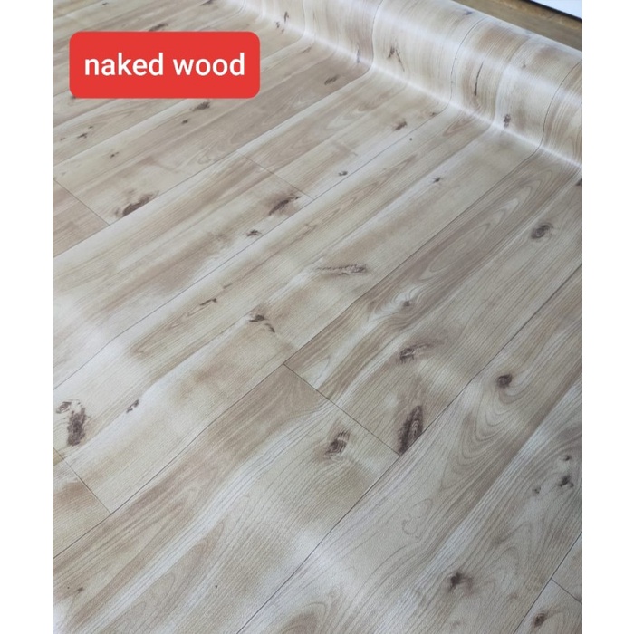 e1101rf Karpet Lantai Vinyl Plastik Korea 200Cm (2Meter) Tebal 0.5Mm - Kayu Abu Fr022G00R