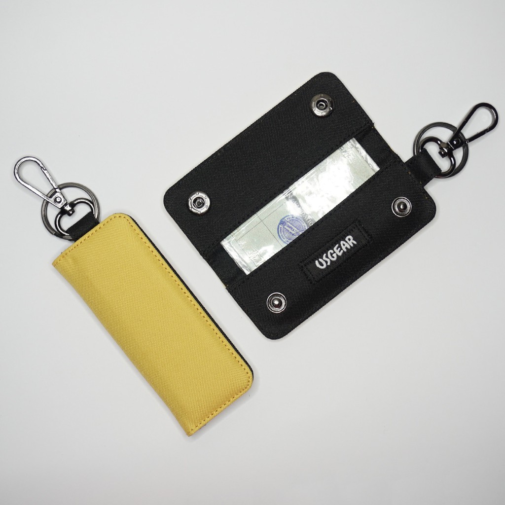 Gantungan Kunci Mobil Motor / Keychain / Dompet STNK Slim / Warna Kuning Hitam - UGKK0009