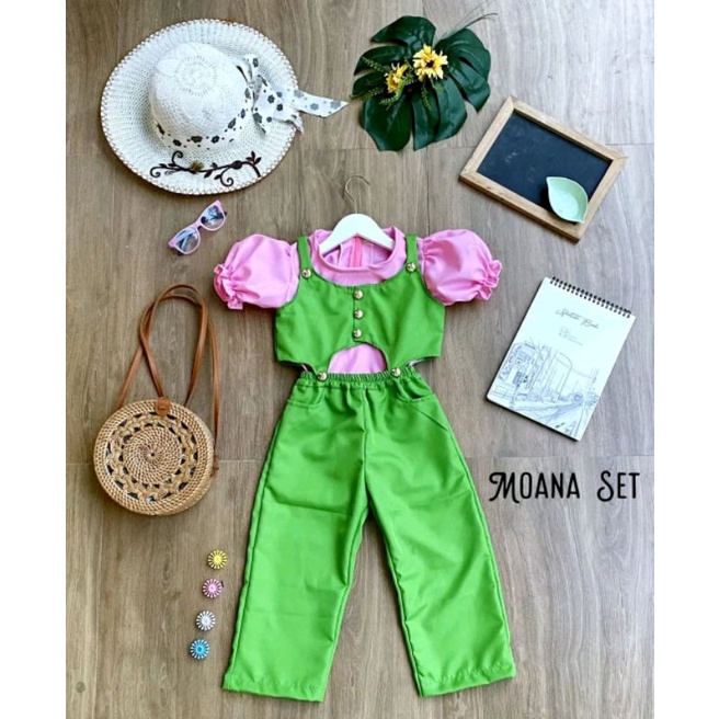 BAJU ANAK UNIK || MOANA SET || KOSTUM DISNEY