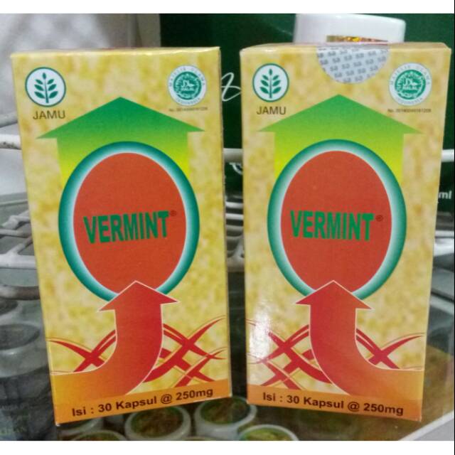

Vermint 30kapsul Herbal Pengobatan Tipes