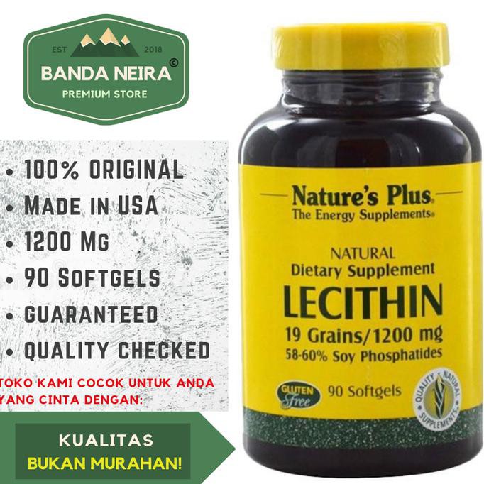 PROMO Nature's Plus Lecithin 90 Softgel 1200 Mg