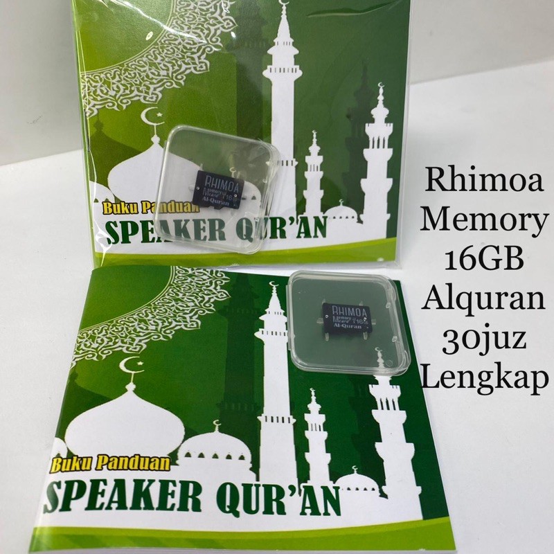 MEMORY ALQURAN KUMPULAN DOA DOA MICRO SD 16GB dan 32GB RHIMOA ORIGINAL KUALITAS SUARA HD 30JUZ