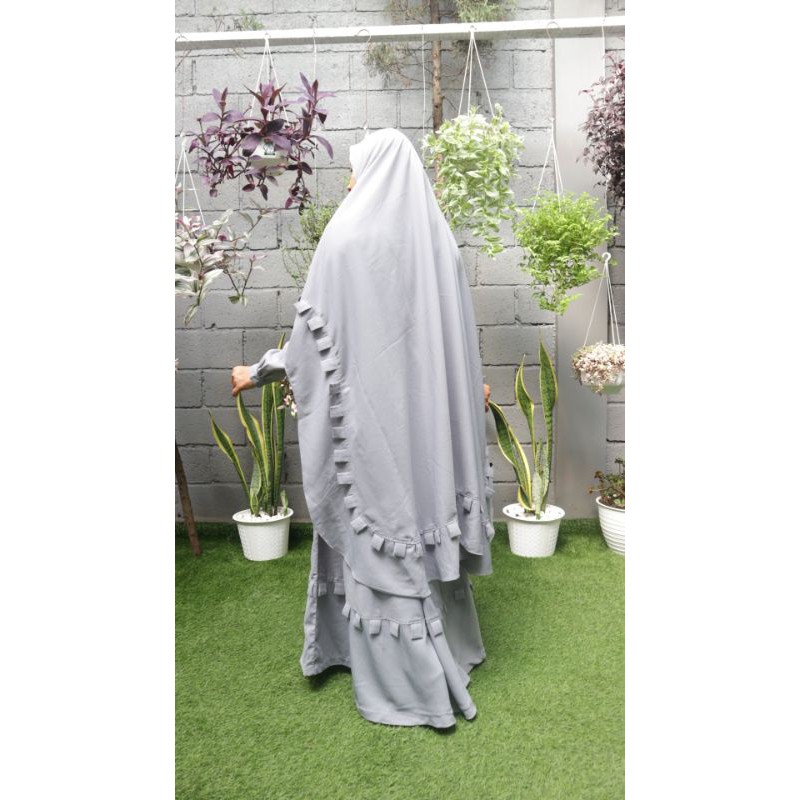 PL like new prewash taqwawear sofni saleeha TRZ khimar gamis round khimar floor gerai syari sidra