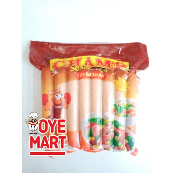 CHAMP BEEF SAUSAGES SERBAGUNA (375GR) / SOSIS SAPI