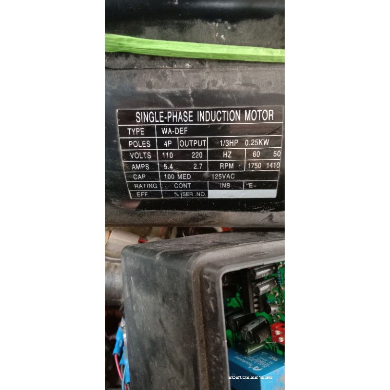 Ac motor Plus gearbox Ex Mesin Strapping Contoh Sesuai Vidio Tanpa Box