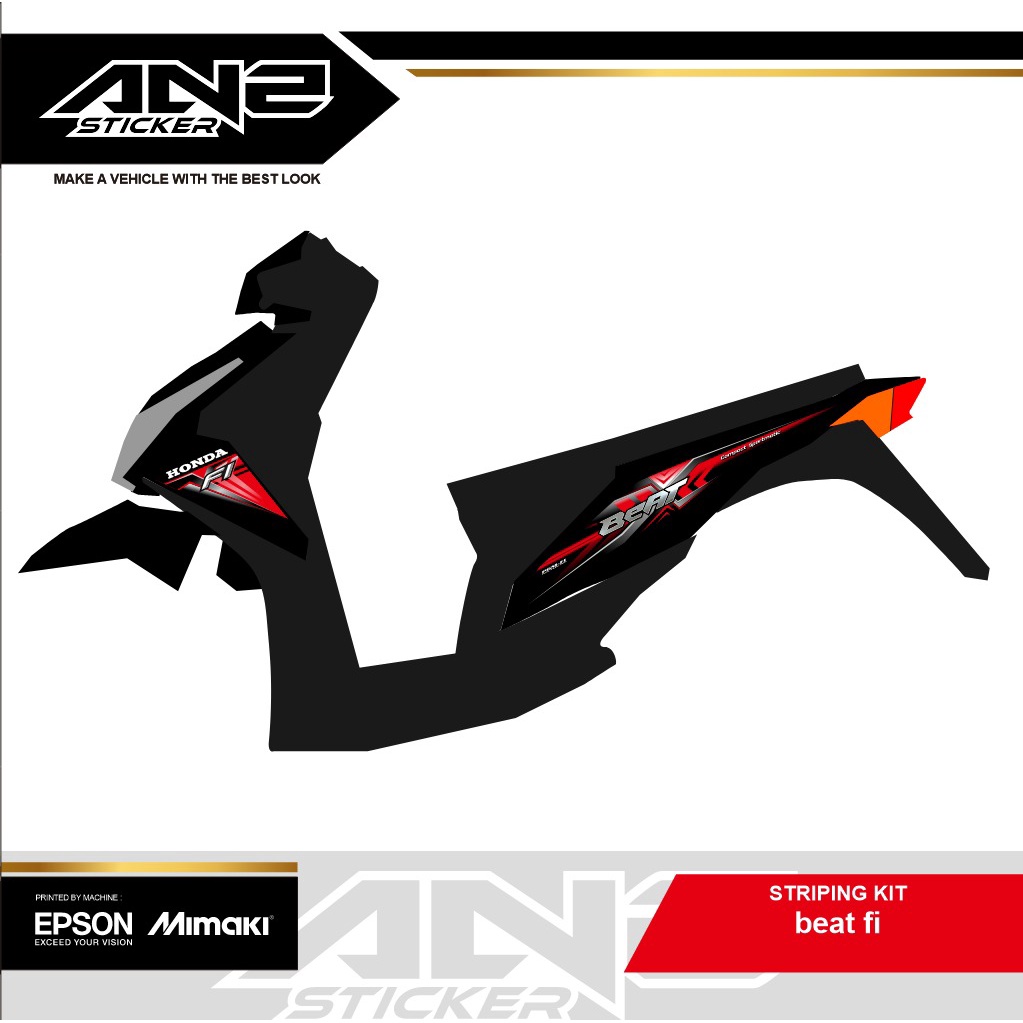 STRIPING BEAT FI 2015 STIKER VARIASI BEAT FI