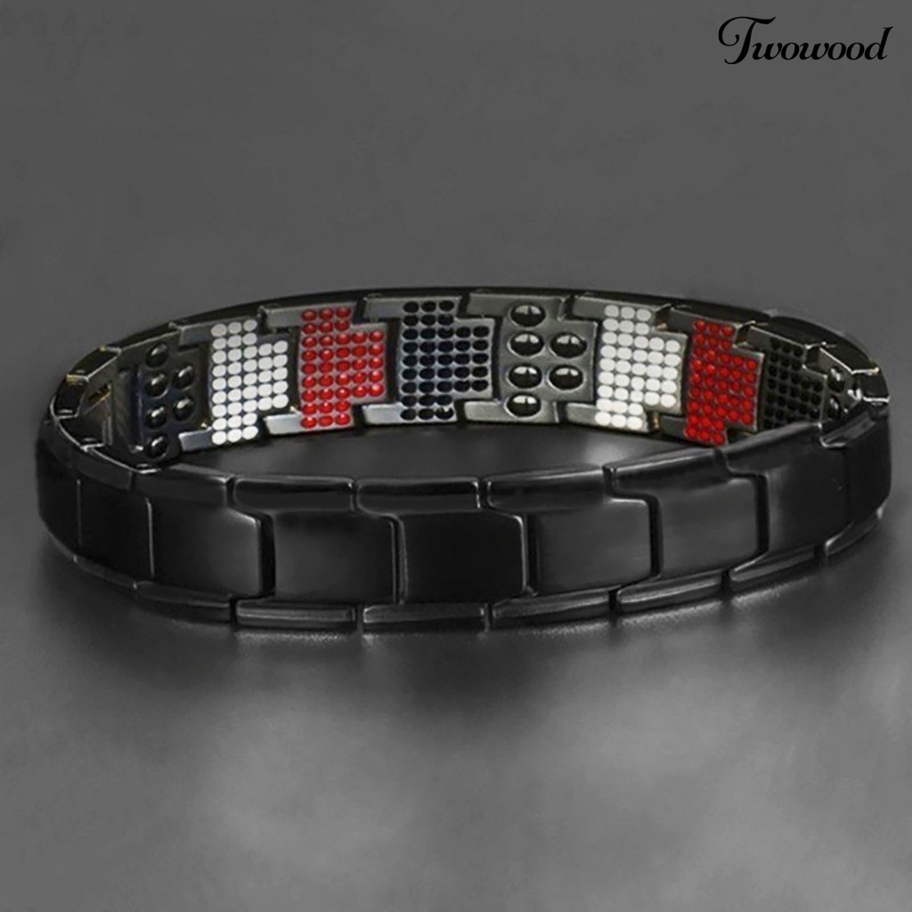 Twowood Antifatigue Detachable Couple Bracelet Metal Energy Magnetic Slimming Bracelet Health Care