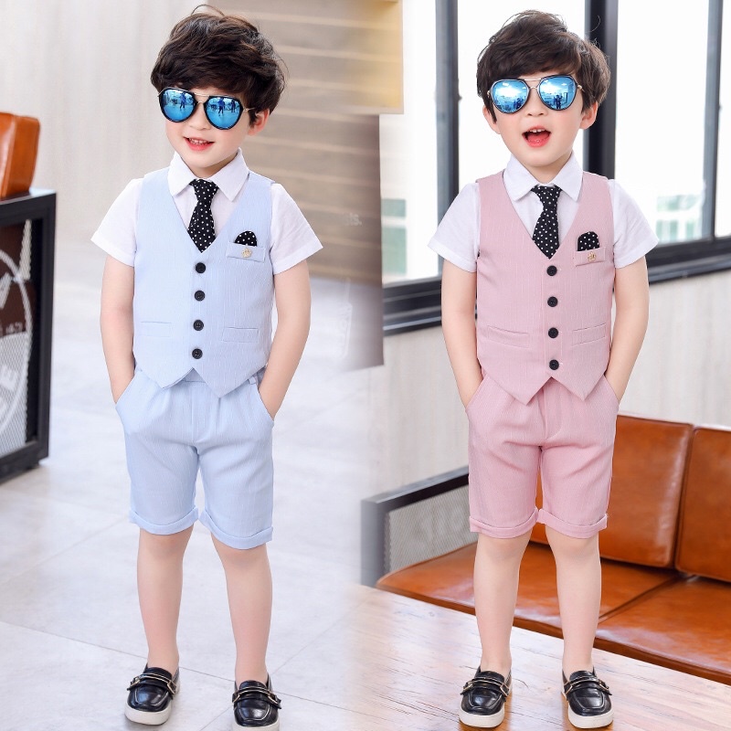 Harry Tuxedo Vest/ Tuxedo Vest Anak Laki Laki/ Setelan Kemeja Anak/ Setelan Baju Pesta Anak Laki Lak