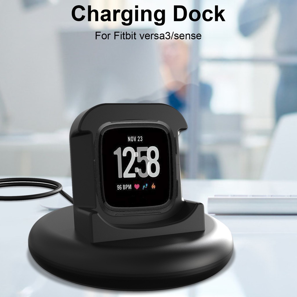 Charging Dock Smartwatch Pengganti Untuk Fitbit Versa 3 &amp; Fitbit Sense