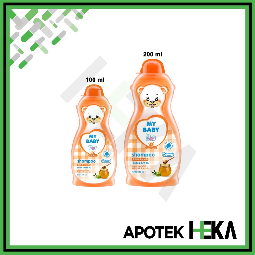 My Baby Shampoo Soft &amp; Smooth - Honey &amp; Olive Oil Sampo Bayi Orange (SEMARANG)