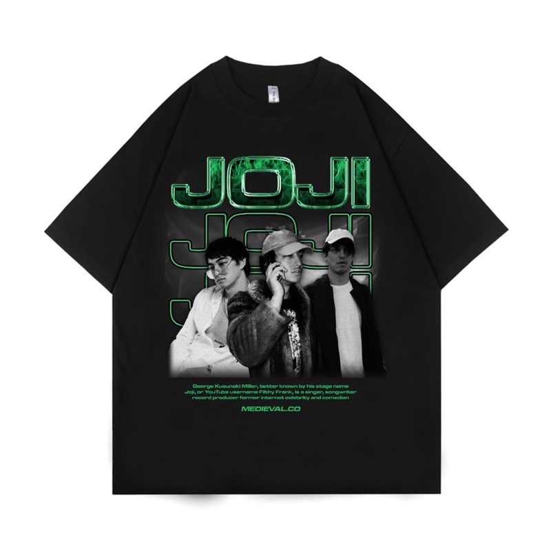 KAOS BAJU JOJI FURY OF US | RAP TEE | OVERSIZE | BAND | VINTAGE | TSHIRT | HITAM | MEDIEVAL | aesthe