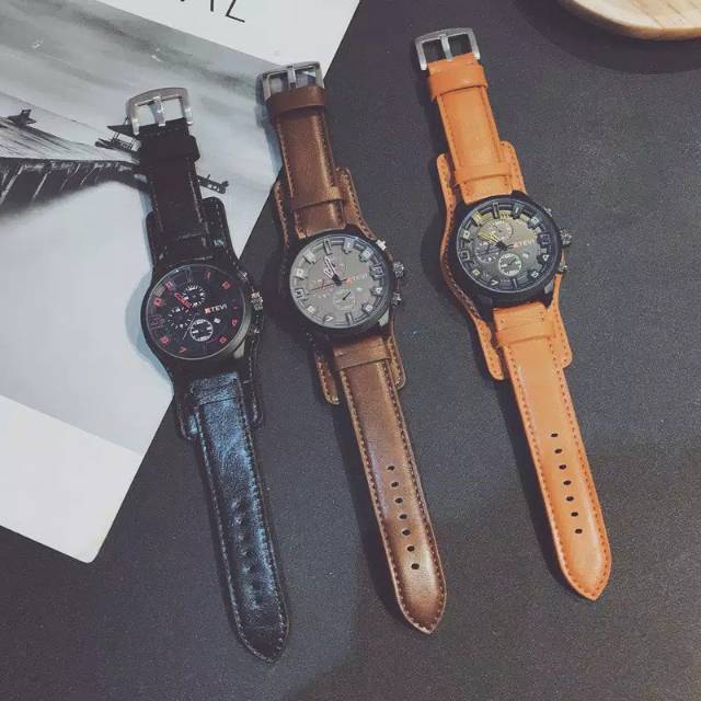 Jam Tangan ktevi Kulit ori
