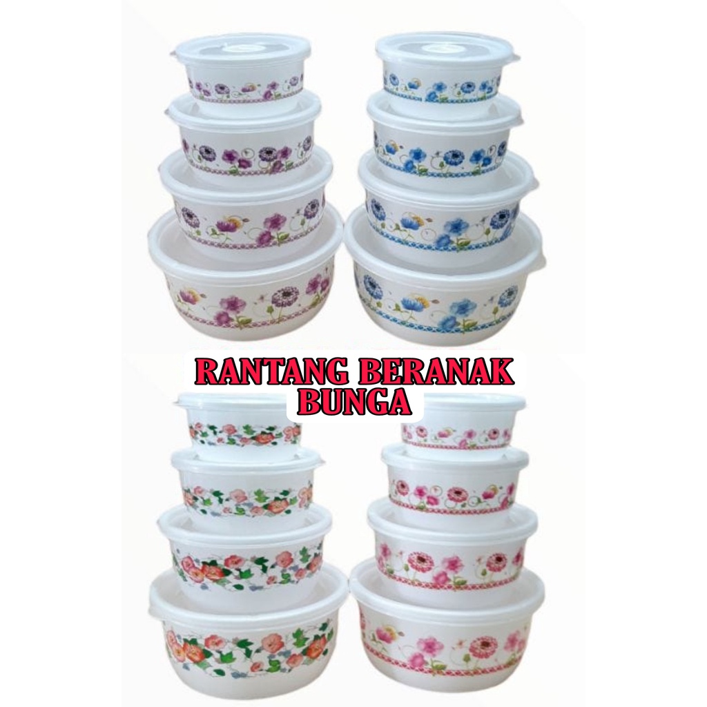 Rantang fresh box bunga bahan plastik