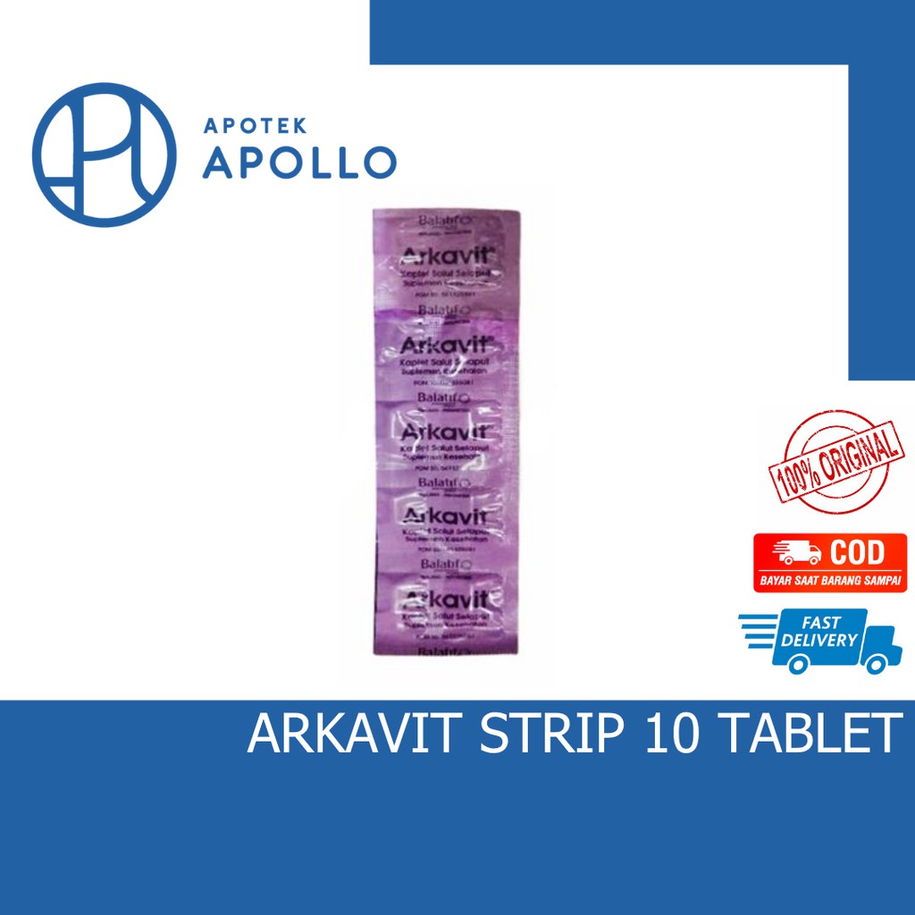 ARKAVIT UNGU PER STRIP MULTIVITAMIN DAYA TAHAN TUBUH MURAH