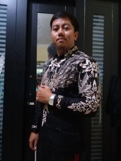 Bswart Batik Hrb026 Kenongo Hem Panjang Padi Pekalongan M L Xl Batik Pria Murah Modern Grosir
