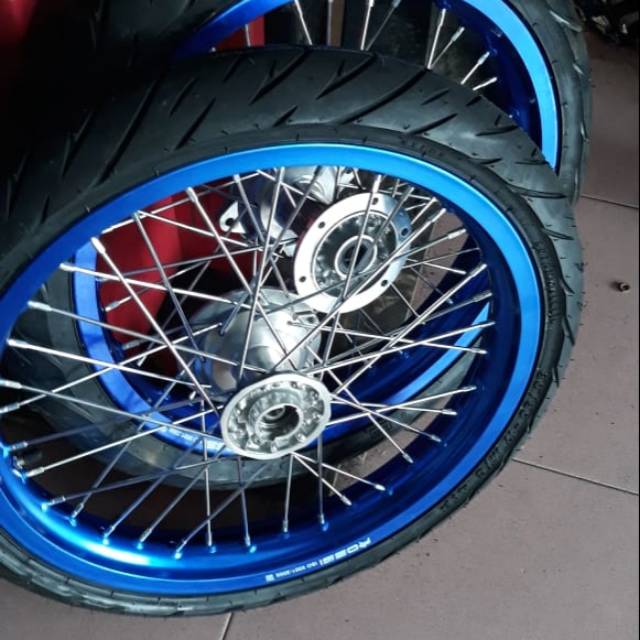 VELG SET BAN SET SEMI CACING KLX150L,BF DTRACKER