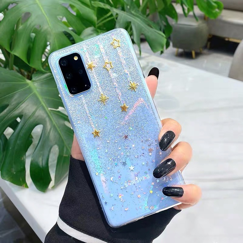 Shooting Star Case iPhone Oppo Vivo Xiaomi Samsung Huawei Realme A12 M31 Narzo Redmi note 8 pro 7 9