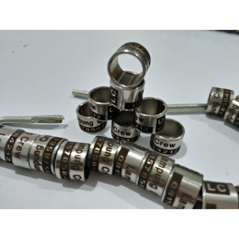 RING BURUNG BAJA FARIASI BUAT BURUNG MERPATI DAN PUTER PELUNG