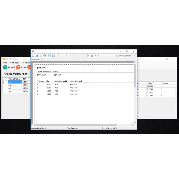 Source Code SPK Metode Weighted Product VB.Net