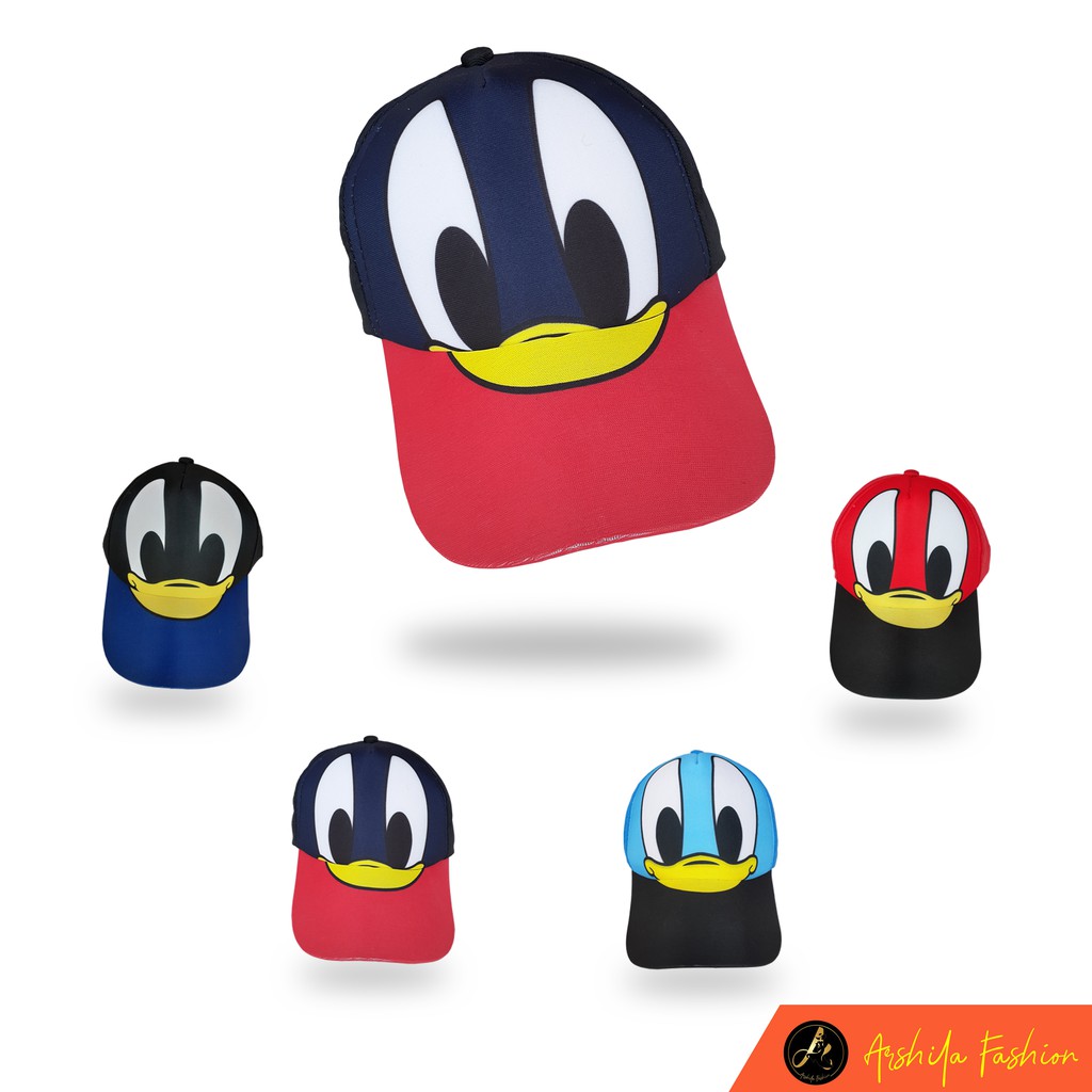 Topi Anak Motif Donal Bebek / Donal Duck / Topi Anak Motif Kartun