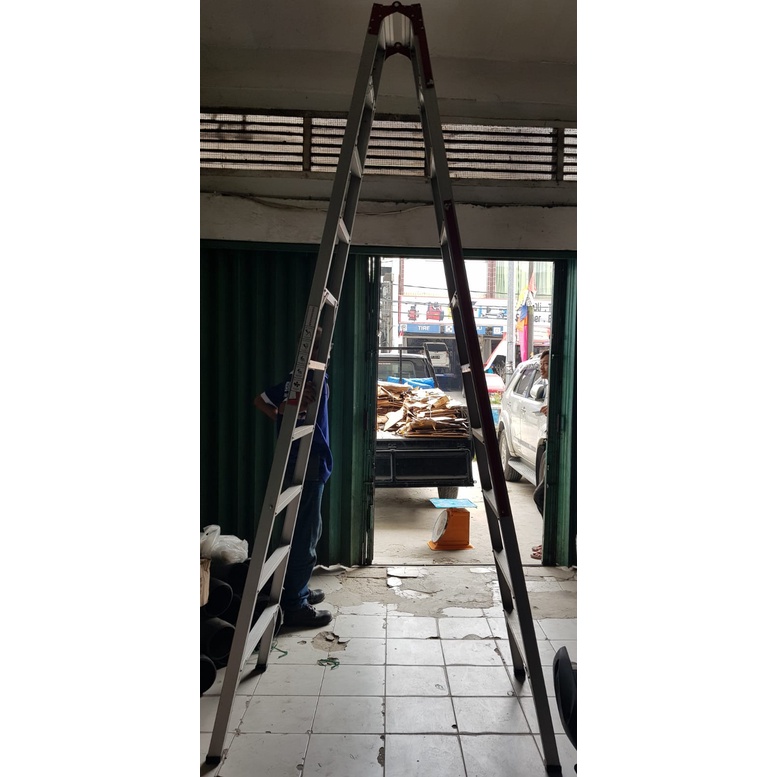 TANGGA ALUMINIUM 3 METER/ TANGGA LIPAT ALUMINIUM TINGGI 3 METER