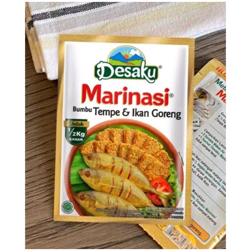 desaku bumbu marinasi tempe &amp; ikan goreng 15 gr 12 sachet