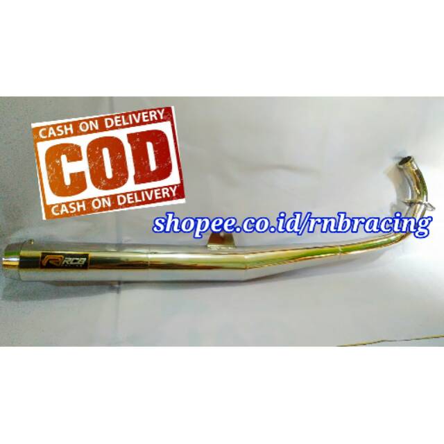 Knalpot RX KING Standar Racing Full chroom RCB