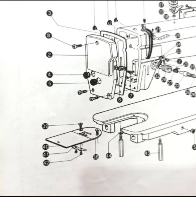 Karet Tutup Muka Kecil Mesin Jahit Typical GC6 Series - 22T1-003C4