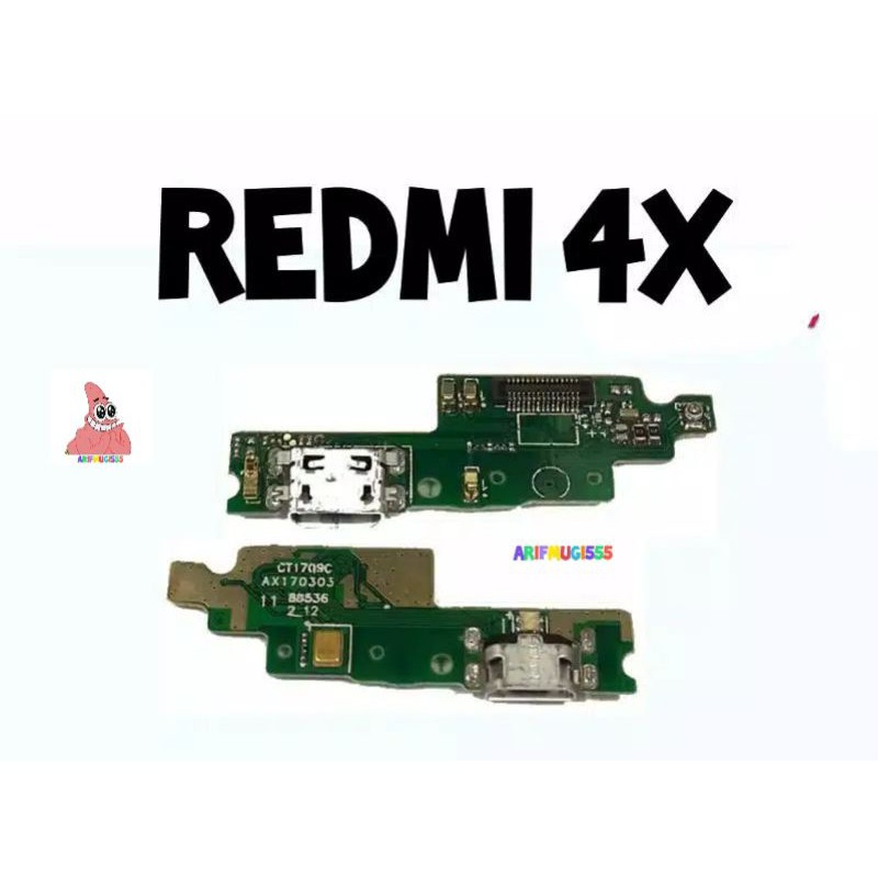 BOARD PAPAN KONEKTOR CONEKTOR CHARGER XIAOMI REDMI 4X PLUG IN MIC ORIGINAL