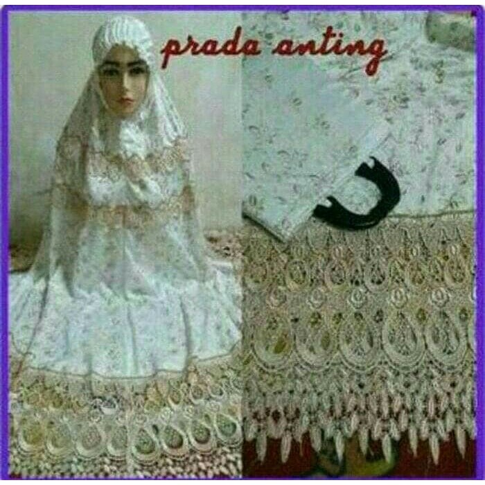Exclusive Mukena Prada Susun Anting Milo