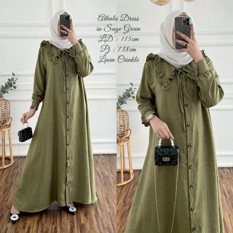 ATHALA DRESS MAXY CRINGKEL AIRFLOW