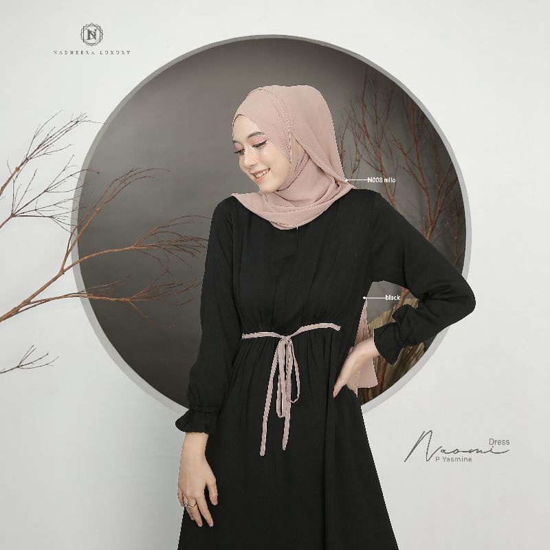 NAOMI DRESS BLACK NADHEERA LUXURY