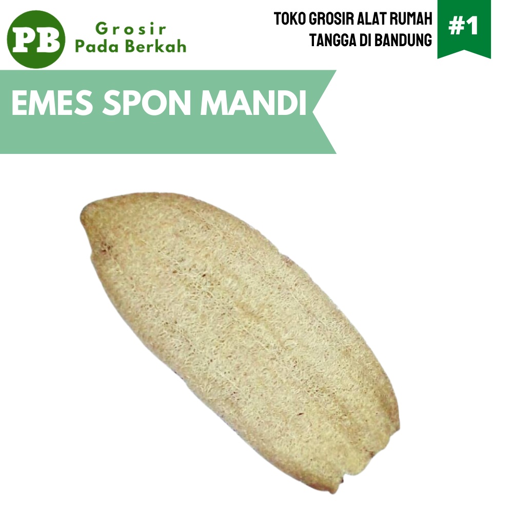 Sponge mandi Emes Loofah Sabut Mandi Oyong Emes Eco Sponge Tradisional