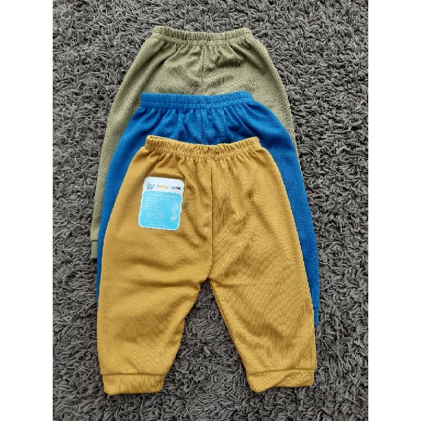 Celana Panjang Bayi Polos  Newborn dan Jumbo 3pcs SNI Promo 9.9