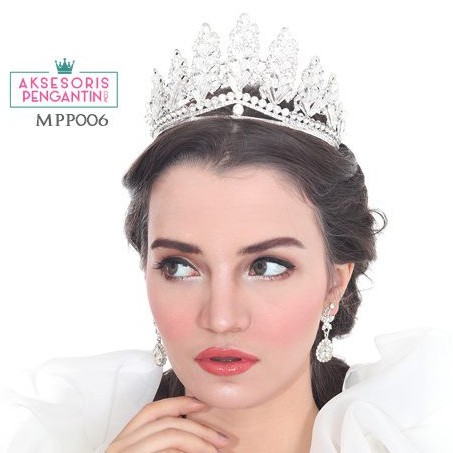 [STOCK TERBATAS] AKSESORIS WEDDING MAHKOTA PENGANTIN HEADPIECE HAIRBAND MPP006